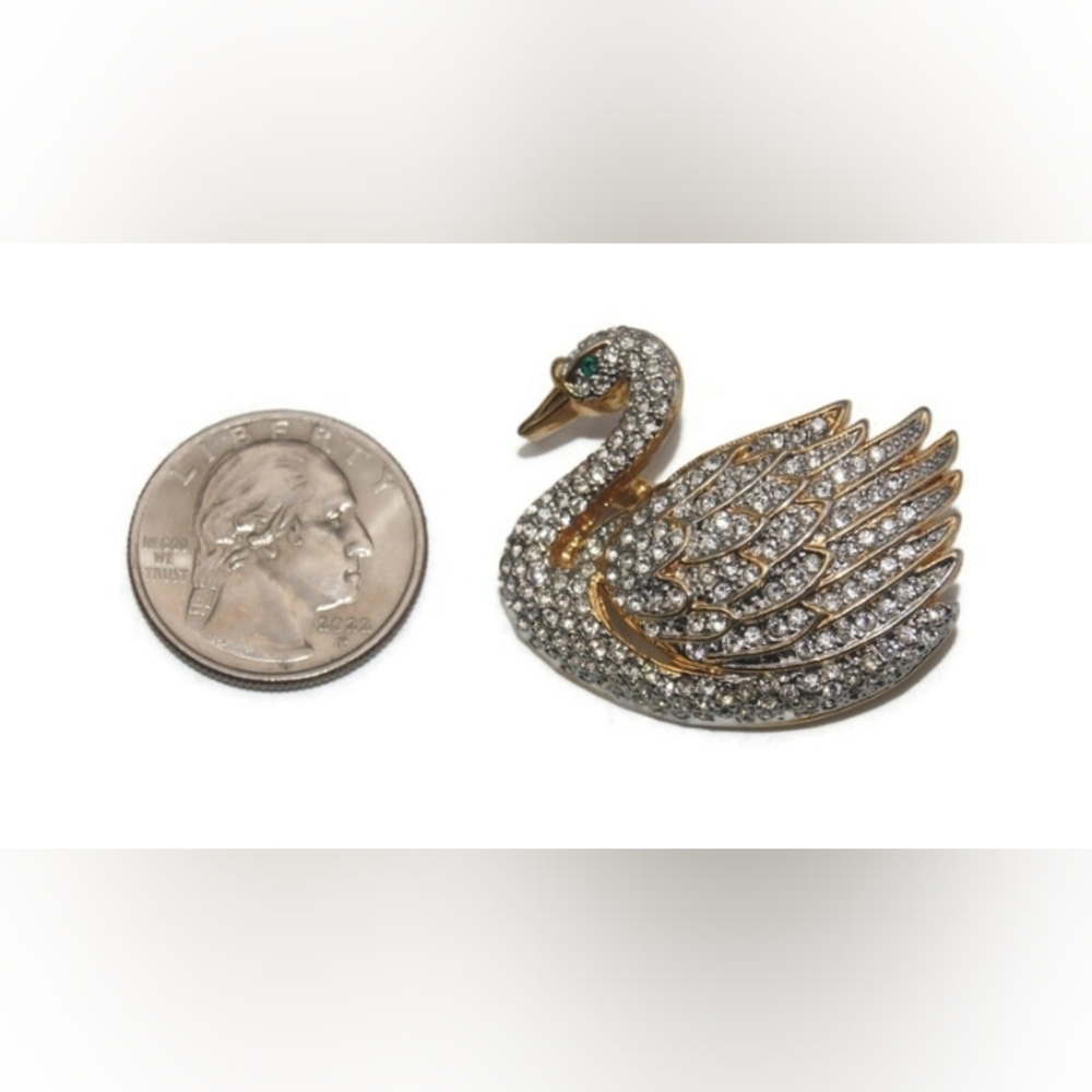 Swan Pin Brooch Set - Picture 4 of 6